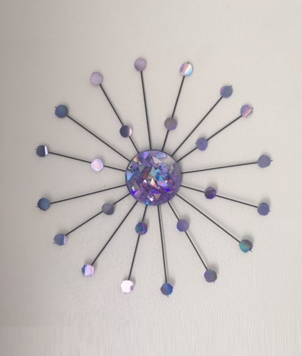 Recycled CDs Wall Decor - DIY