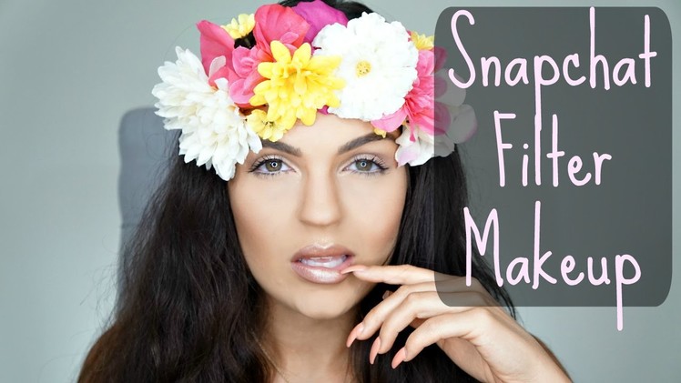 Snapchat Makeup Tutorial & DIY Flower Headband