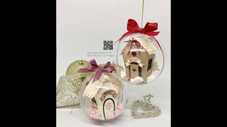 "39" Sleeps Till Christmas House in a Bauble with Stampin' Up! Sweet Home Bundle