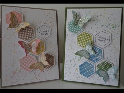 ~A shabby chic grunge butterfly card ~