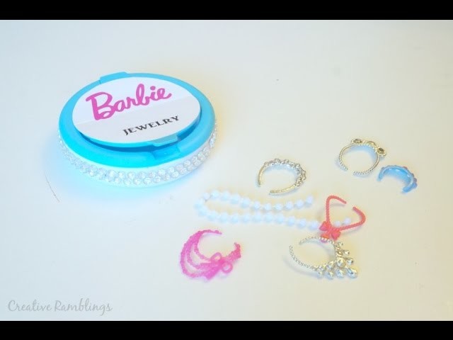 Barbie doll jewelry storage upcycle