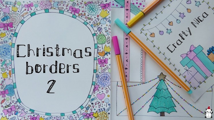 BORDERS AND FRAMES DESIGNS. Borders for Christmas Cards & notebook covers * Decoration ideas (2)
