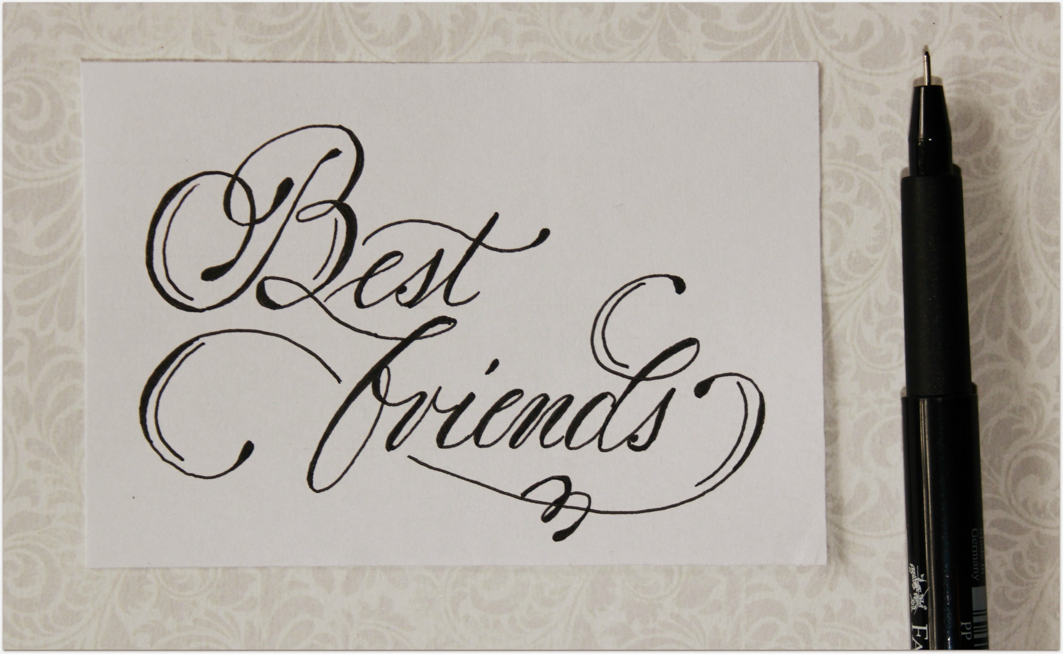 Cursive Fancy Letters How To Write Best Friends Easy 