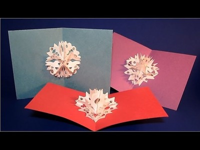 DIY 3D Snowflakes Pop Up Cards & Ornaments | DIY Winter Decor | Crafts for Kids | Paper Cut Outs