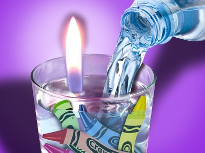 DIY CANDLES WITH WATER INSIDE, OMG!
