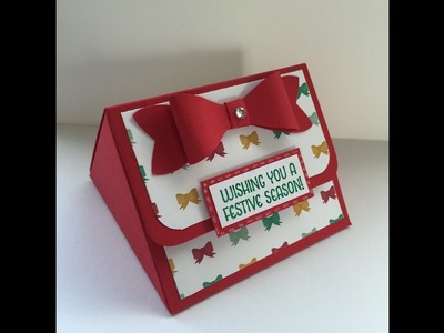 Easy triangular treat box with Stampin' Up! products