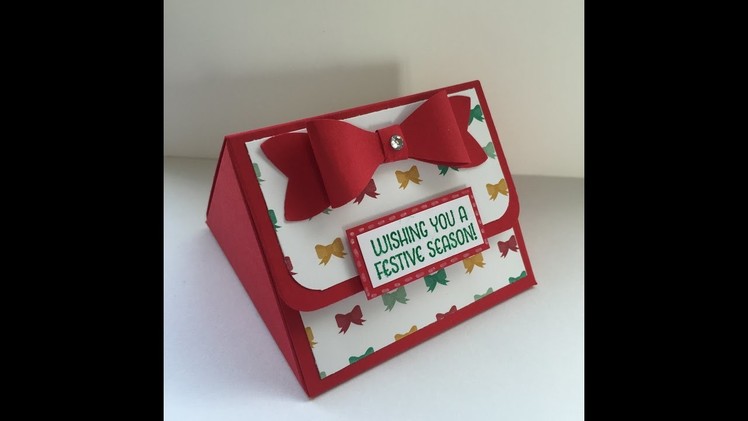 Easy triangular treat box with Stampin' Up! products