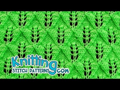 Fern or Leaf-Patterned Lace | Lace Knitting #24