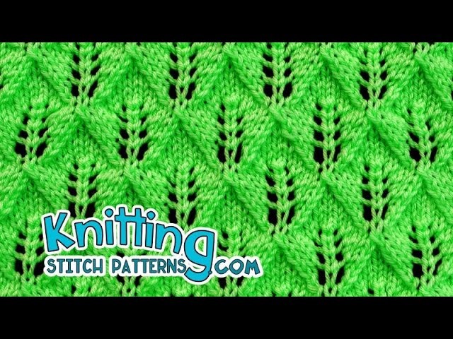 Fern or Leaf-Patterned Lace | Lace Knitting #24
