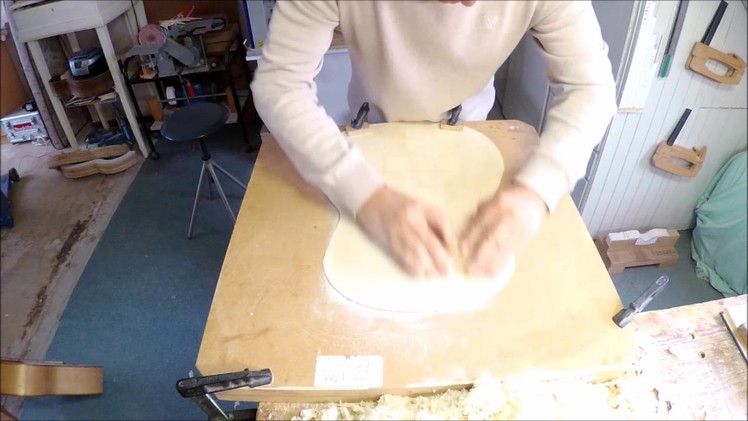 Guitar making:  thicknessing the soundboard