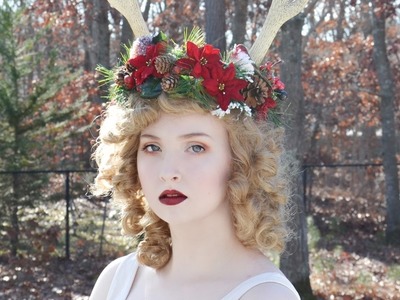 Holiday Crown With Antlers - Tutorial