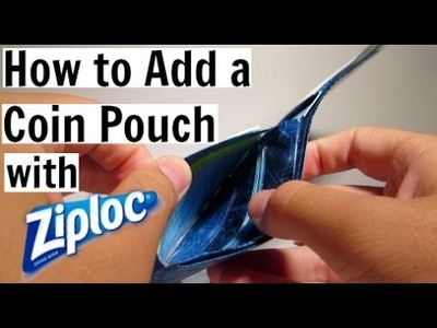 How to Add a Coin Pouch to a Duct Tape Wallet!! (Ziploc)