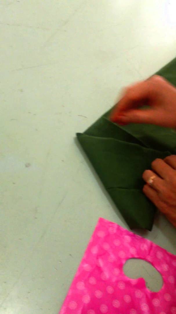 How to fold  cloth on kalasam