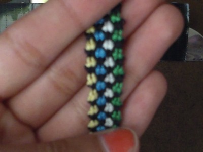How to make a 4 colored checker bored friendship bracelet
