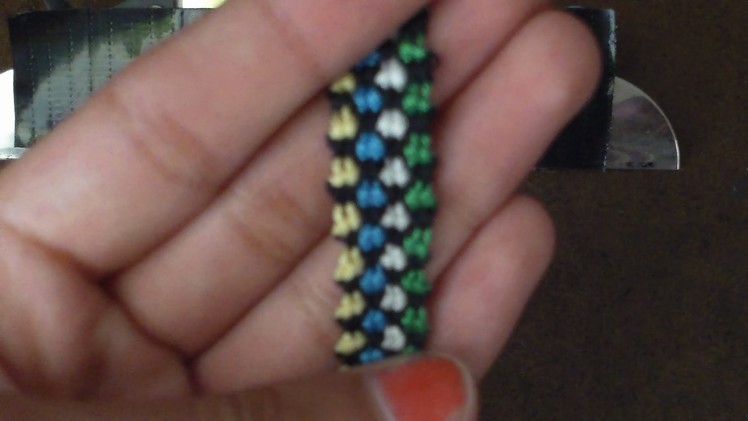 How to make a 4 colored checker bored friendship bracelet