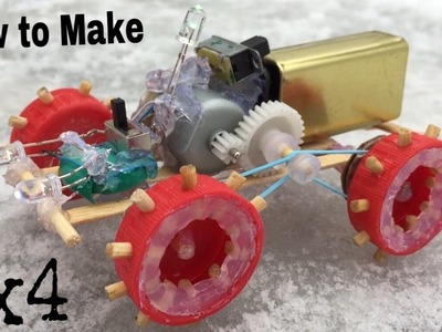 How to Make a Car - Mini Off Road Car - Simple Robot