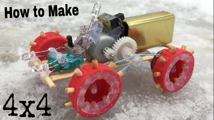 How to Make a Car - Mini Off Road Car - Simple Robot