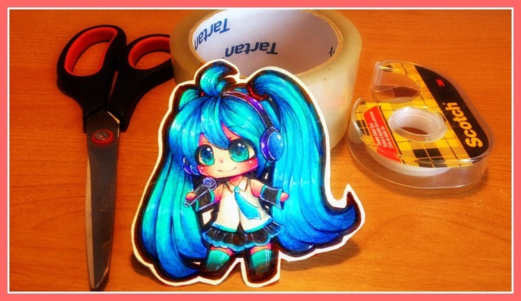 How to make Anime Stickers! [CHEAP MATERIALS]