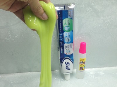 How to make slime with toothpaste salt and glue