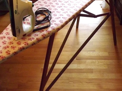 How To recover a Vintage Folding Wood Ironing Board, DIY