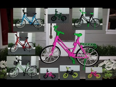 How to repaint Bicycles for Dolls