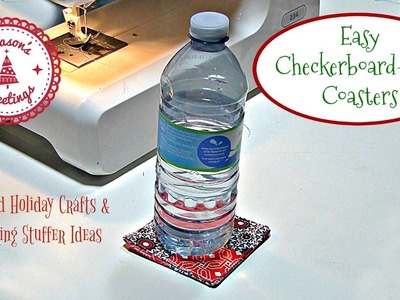 How To: Sew Festive Drink Coasters (Holiday Decor Idea)