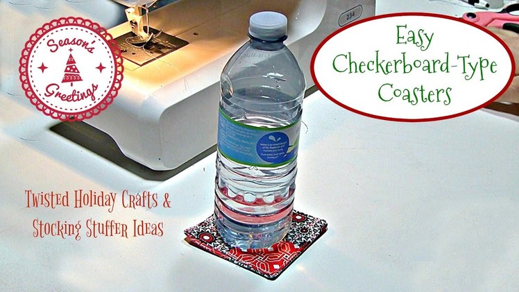 How To: Sew Festive Drink Coasters (Holiday Decor Idea)