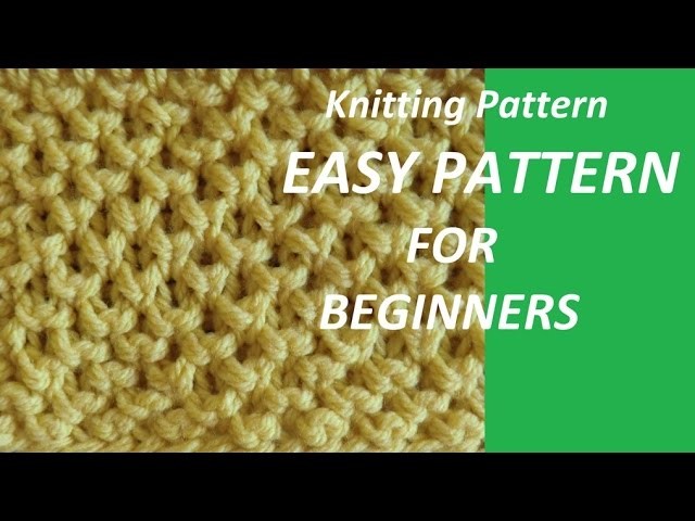 Kniting Pattern * VERY EASY KNIT PATTERB FOR BEGINNERS *
