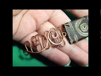Making wire wrap bracelet with beads.Simple and beautiful!!
