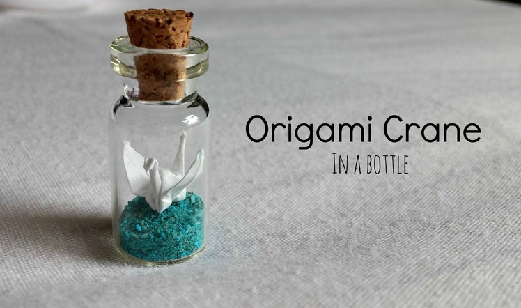 Origami Crane Bottle Charm ♥