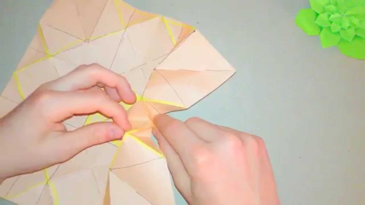 Origami Tutorial - How To Fold A Hydrangea Pt. 2 (Shuzo Fujimoto)