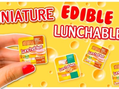 Real Miniature Edible Lunchables ~ Miniature Food Tutorial