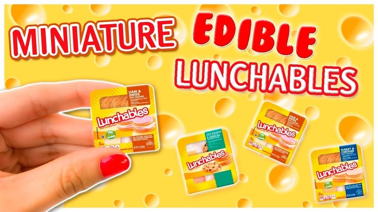 Real Miniature Edible Lunchables ~ Miniature Food Tutorial