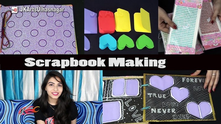 Scrapbook Making - 5 Bases, 26 Greeting Cards and Scrapbook Material and Tools | JK Arts 1144