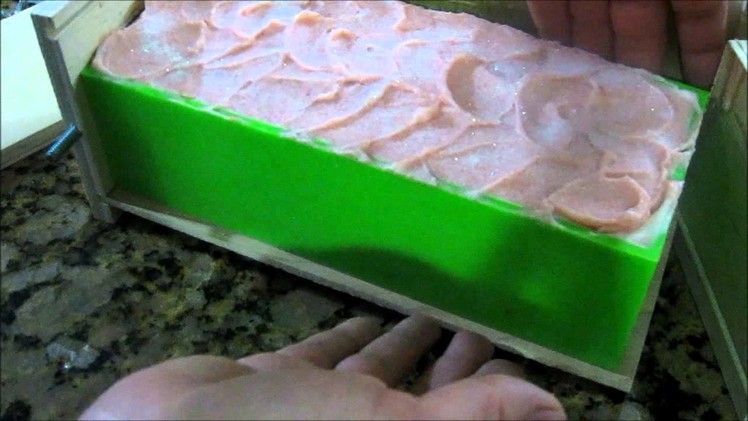 Silicone Soap Mold ~ review ~ and making a Mediterranean Sunshine salt bar soap for me. 