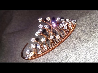 Sparkling crystal crown - How to make wire jewelery