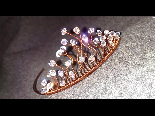 Sparkling crystal crown - How to make wire jewelery