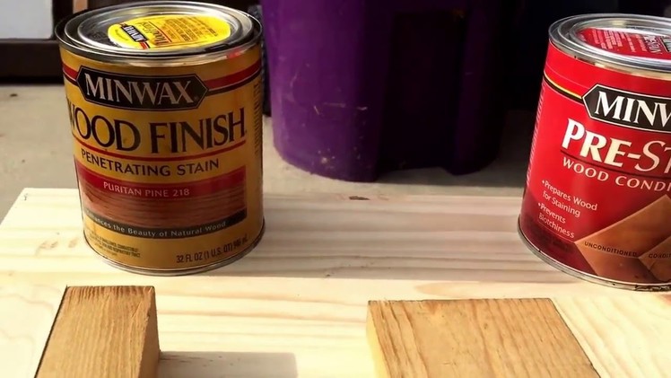 Staining Pine, Birch, Adler and other light woods that are blotchy. Minwax pre stain conditioner.
