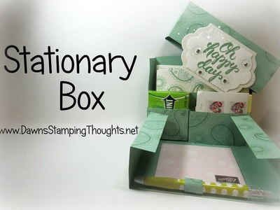 Stationary Box using Paisleys & Posies stamp set from Stampin'Up!