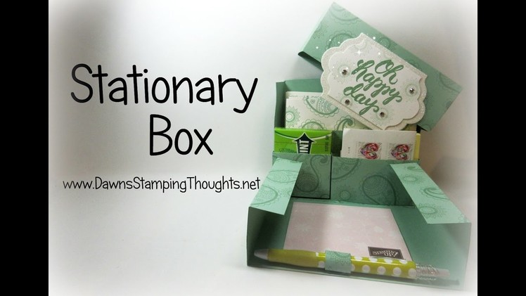 Stationary Box using Paisleys & Posies stamp set from Stampin'Up!