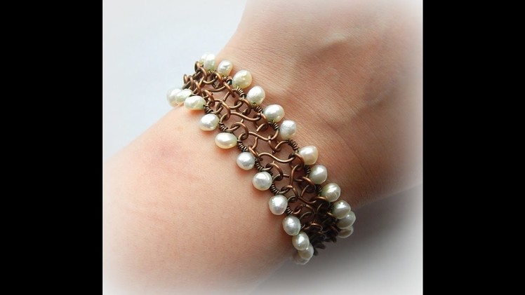 The simplest wire bracelet.Best for beginners!Special for my 500 followers:)