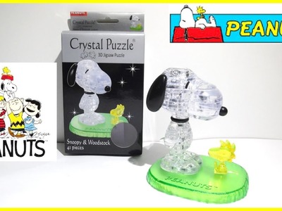 UNBOXING & Building Snoopy & Woodstock 3D Crystal Puzzle | Peanuts | Fun & Easy Craft