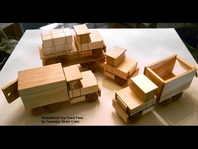 Wood Toy Plans - Table Saw - Four Easy To Make Trucks
