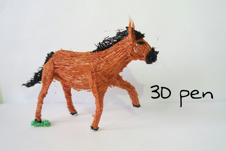 3D pen art - How to make a 3D horse.DIY.Tutorial-The Future Pen