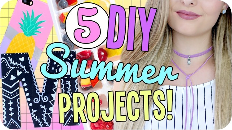 5 DIY Summer Projects you NEED to Try!! DIY Choker, iPhone Case & More! Cheap & Easy!