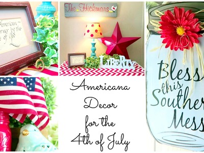 COUNTRY CHIC 4TH OF JULY HOME TOUR | CHEAP DIY HOME DECOR IDEAS