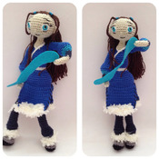 Crochet Pattern Avatar Katara Waterbender Amigurumi Pdf