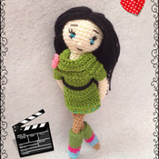 Crochet Pattern Elegant Girl Amigurumi Doll Pdf