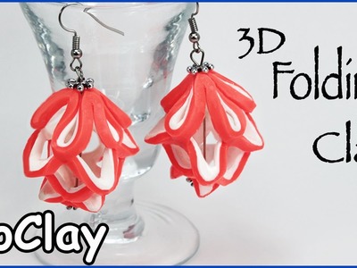 DIY 3D earring folding structure - Polymer clay tutorial