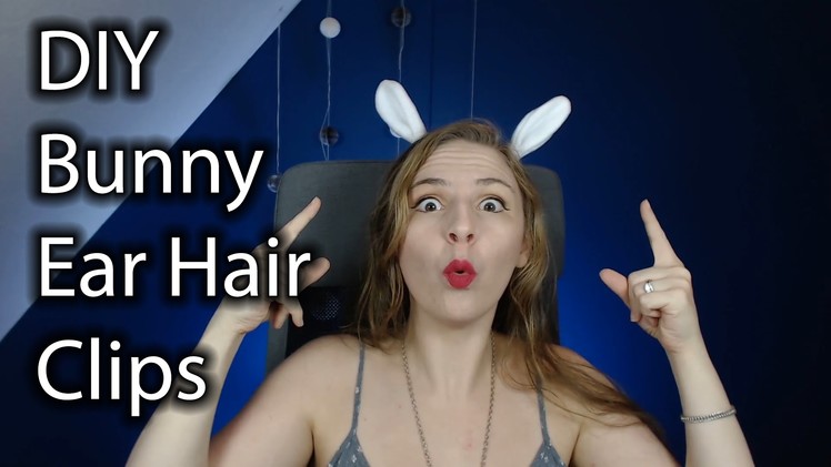 DIY Bunny Ear Hair Clips Tutorial